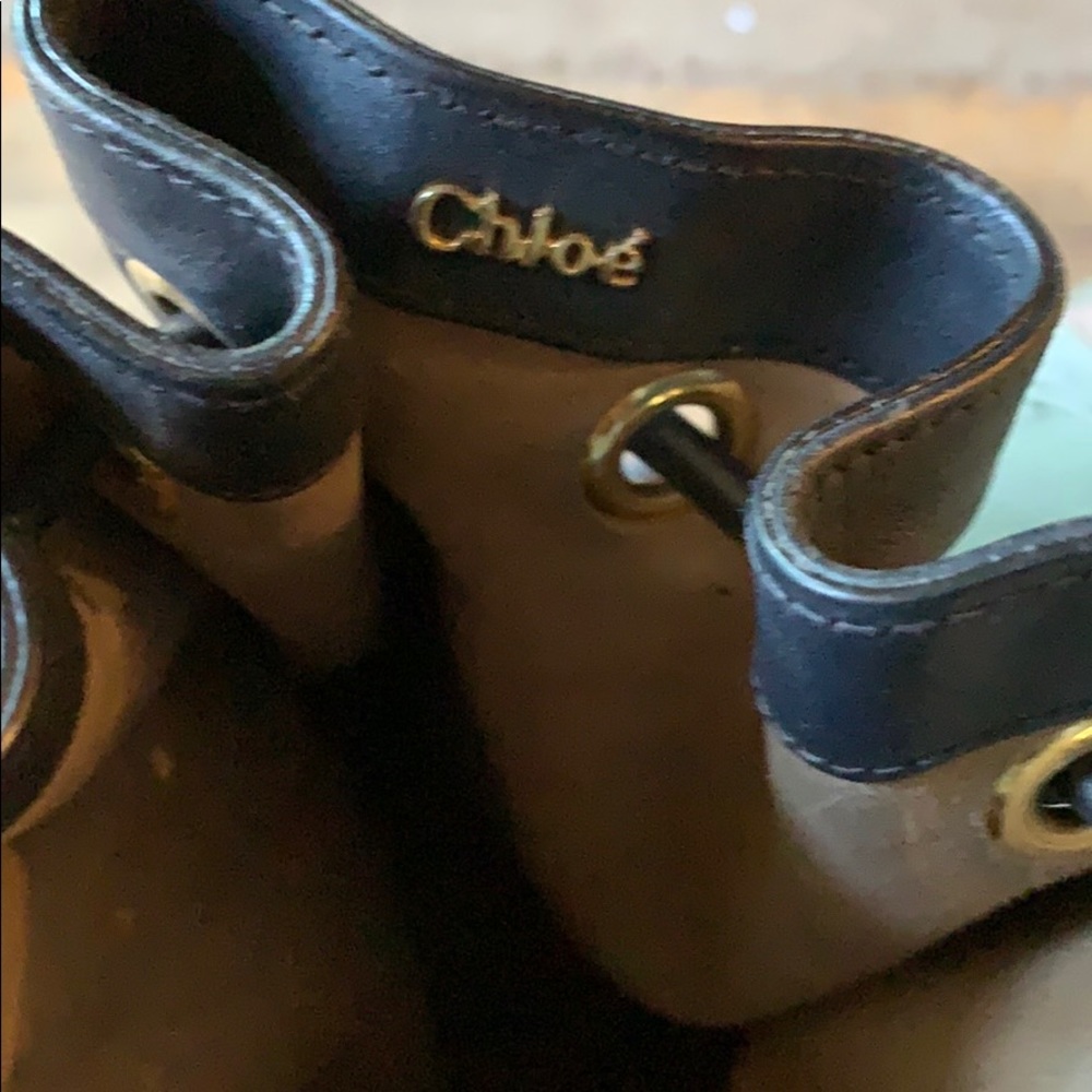 Chloe Drawstring Leather Bag - Picture 5 of 5